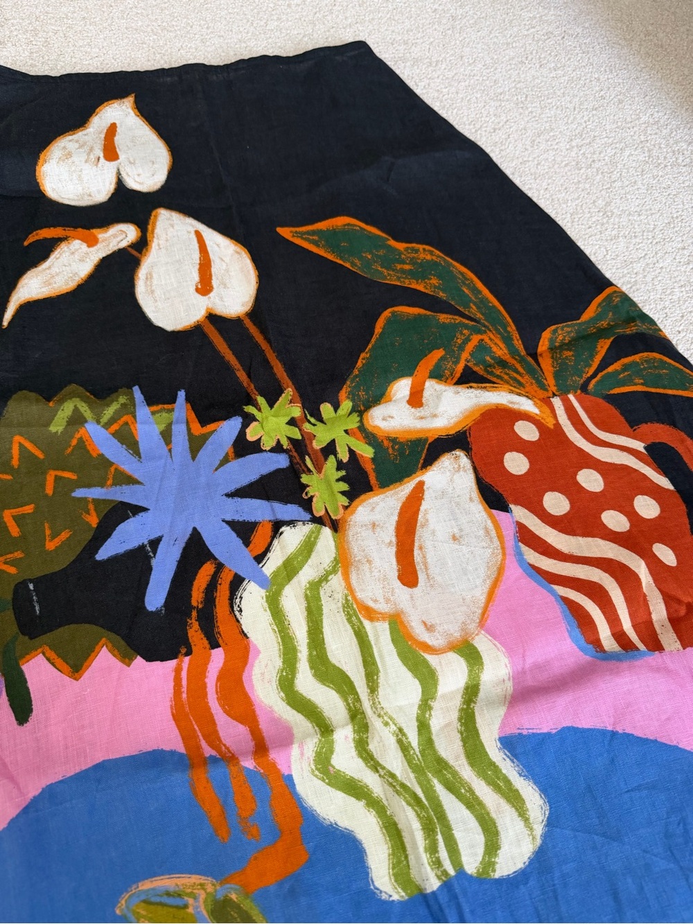 Gorman Natural Form Midi Skirt - 100% linen - size AU 10/US 6 - Picture 2 of 9